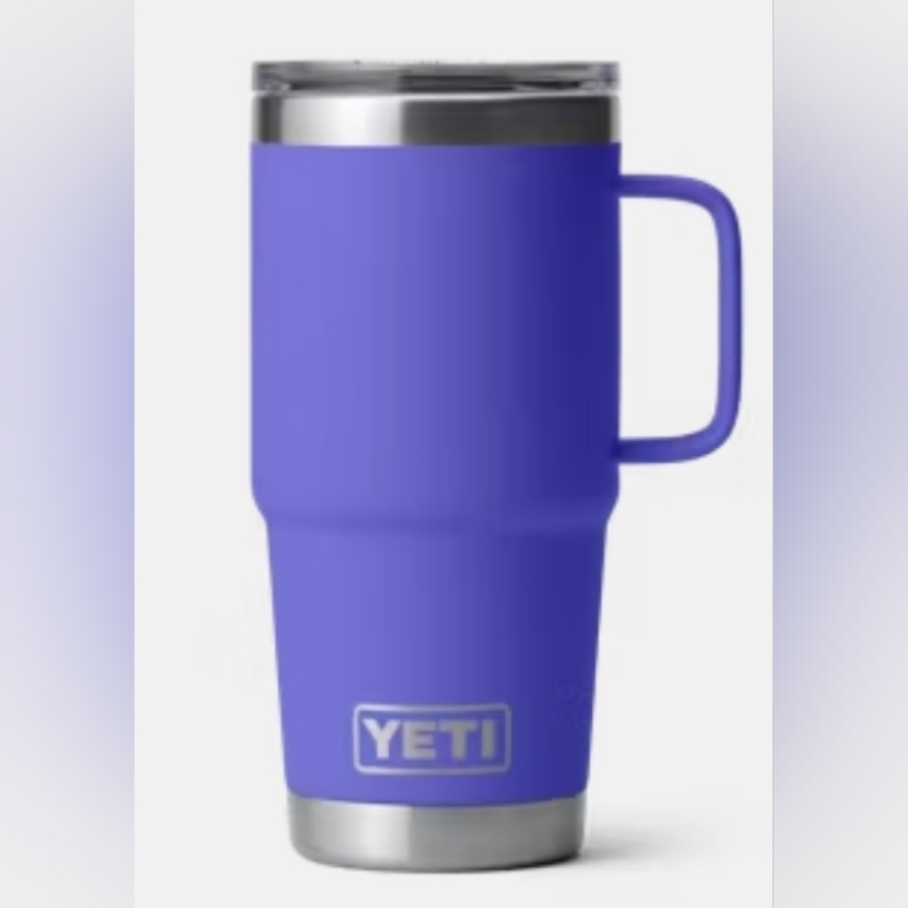 YETI 20 oz Travel Mug W Stronghold Lid "Ultramarine Violet" NEW - Picture 2 of 5